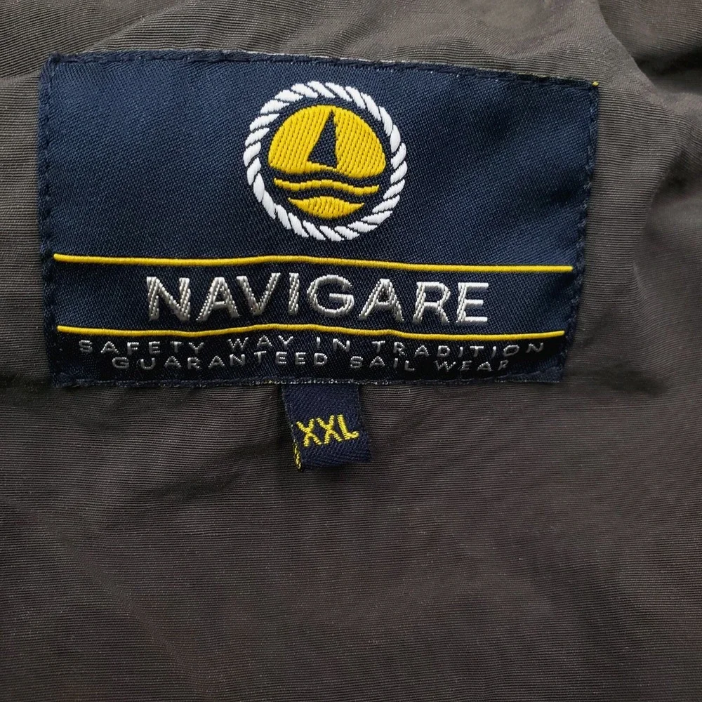 Navigare Jacket Mens XXL Green Windbreaker Rain Coat Yachting Nautcial Chore